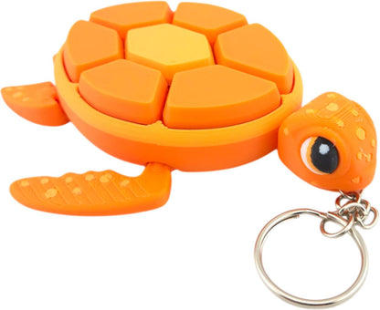 Turtle Fidget Clickers - Desktop and Keychains - Sensory Figures, Mechanical Keys - Autism, ADHD, Stress, Anxiety Relief