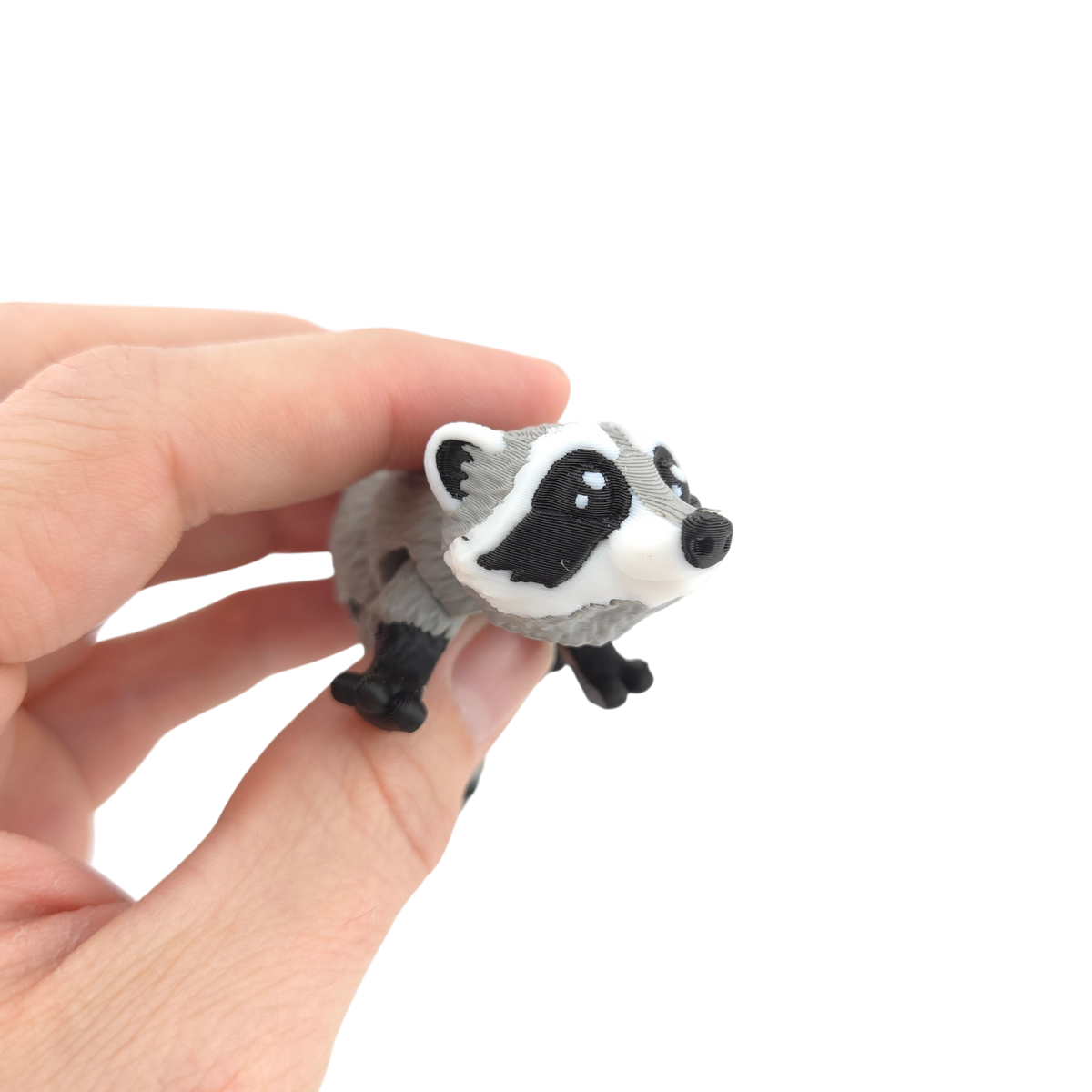 Standard Gray Raccoon 3D printed collectible - view 2