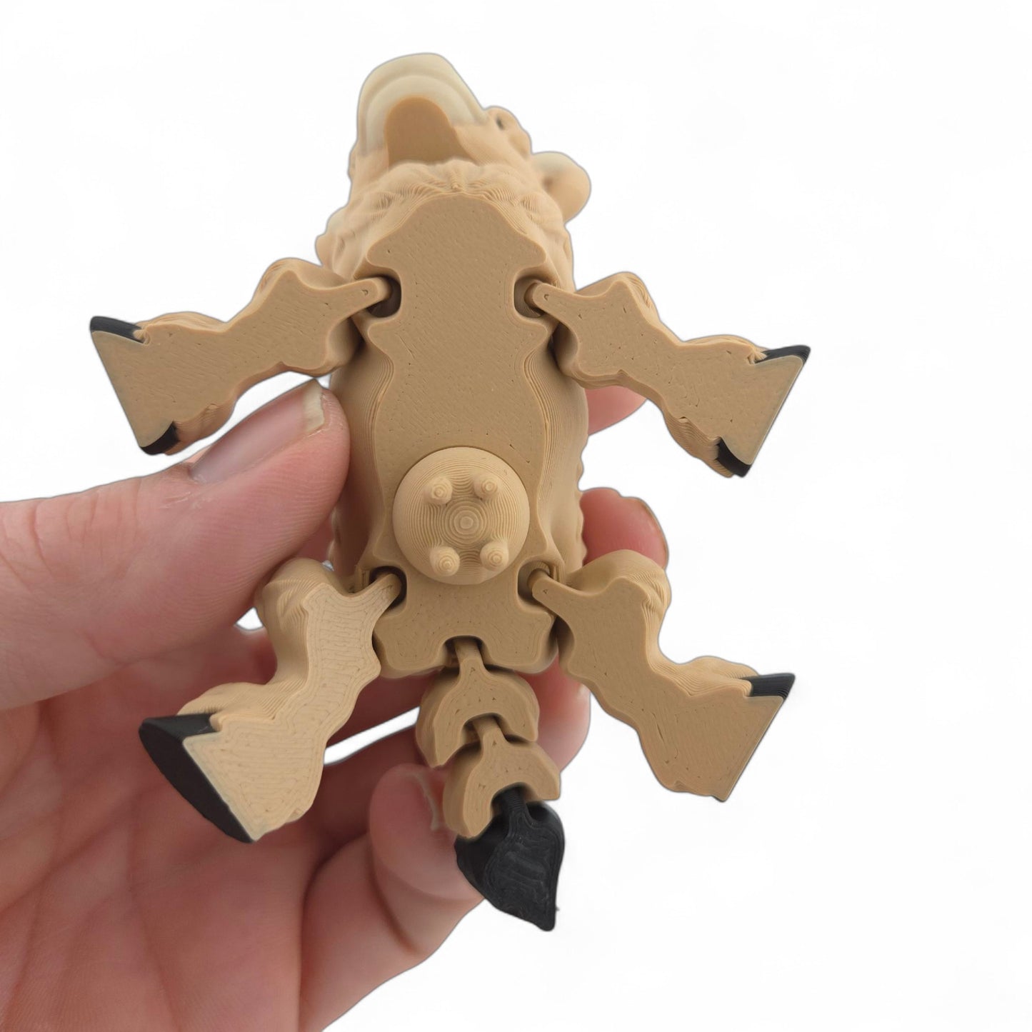 Highland Cow – 3D Printed Multicolor Articulated Figurine | Whimsical Desk or Shelf Decor