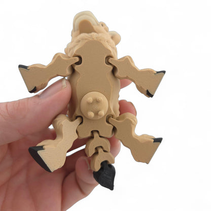 Highland Cow – 3D Printed Multicolor Articulated Figurine | Whimsical Desk or Shelf Decor