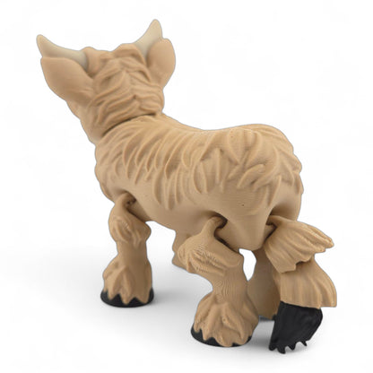 Highland Cow – 3D Printed Multicolor Articulated Figurine | Whimsical Desk or Shelf Decor