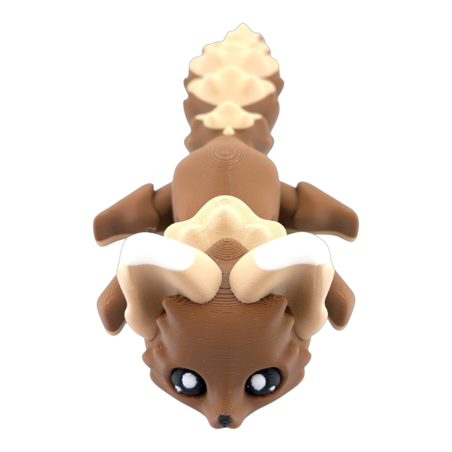 Articulated Caramel Flexi Fox - 3D Printed Fantasy Creature - Authorized Seller - Articulated Desk Buddy