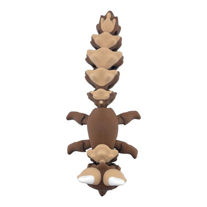 Articulated Caramel Flexi Fox - 3D Printed Fantasy Creature - Authorized Seller - Articulated Desk Buddy