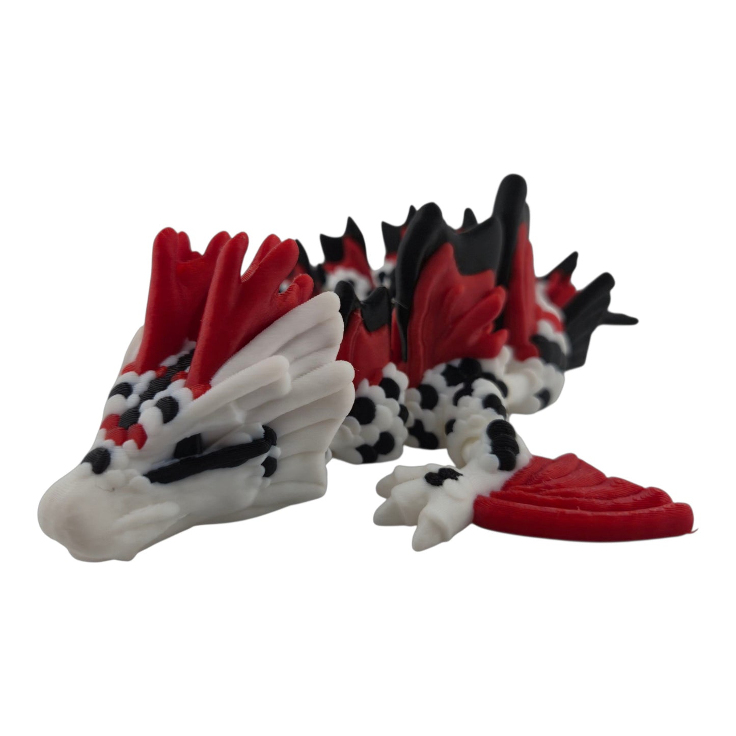 Koi Dragon – 18.75" Articulated Fantasy Figure | Large 3D Printed Collectible | Japanese-Inspired Desk & Shelf Decor