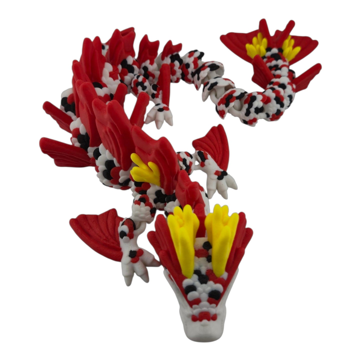 Koi Dragon – 18.75" Articulated Fantasy Figure | Large 3D Printed Collectible | Japanese-Inspired Desk & Shelf Decor