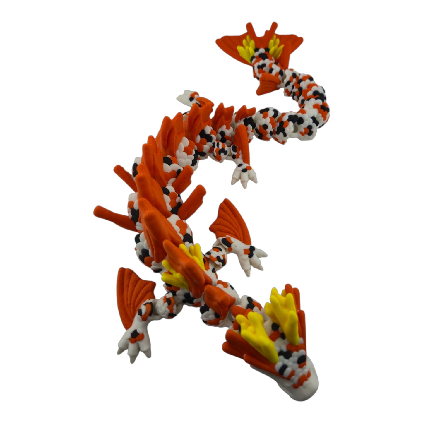 Koi Dragon – 18.75" Articulated Fantasy Figure | Large 3D Printed Collectible | Japanese-Inspired Desk & Shelf Decor