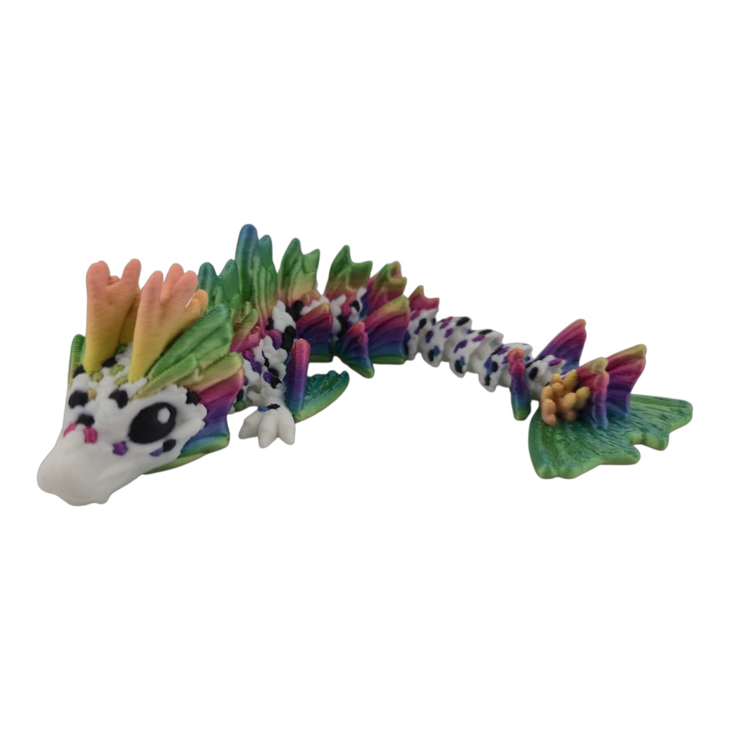 Baby Koi Dragon – 6" Articulated Fantasy Figure | 3D Printed Collectible | Japanese-Inspired Desk & Shelf Decor