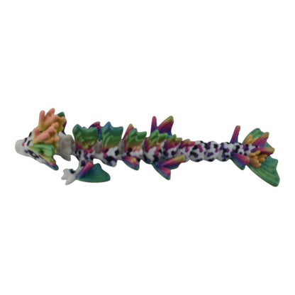 Baby Koi Dragon – 6" Articulated Fantasy Figure | 3D Printed Collectible | Japanese-Inspired Desk & Shelf Decor