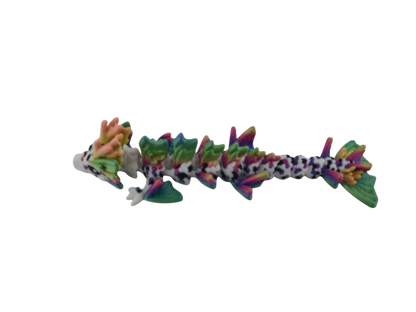 Baby Koi Dragon – 6" Articulated Fantasy Figure | 3D Printed Collectible | Japanese-Inspired Desk & Shelf Decor