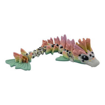 Baby Koi Dragon – 6" Articulated Fantasy Figure | 3D Printed Collectible | Japanese-Inspired Desk & Shelf Decor