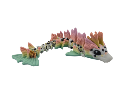 Baby Koi Dragon – 6" Articulated Fantasy Figure | 3D Printed Collectible | Japanese-Inspired Desk & Shelf Decor