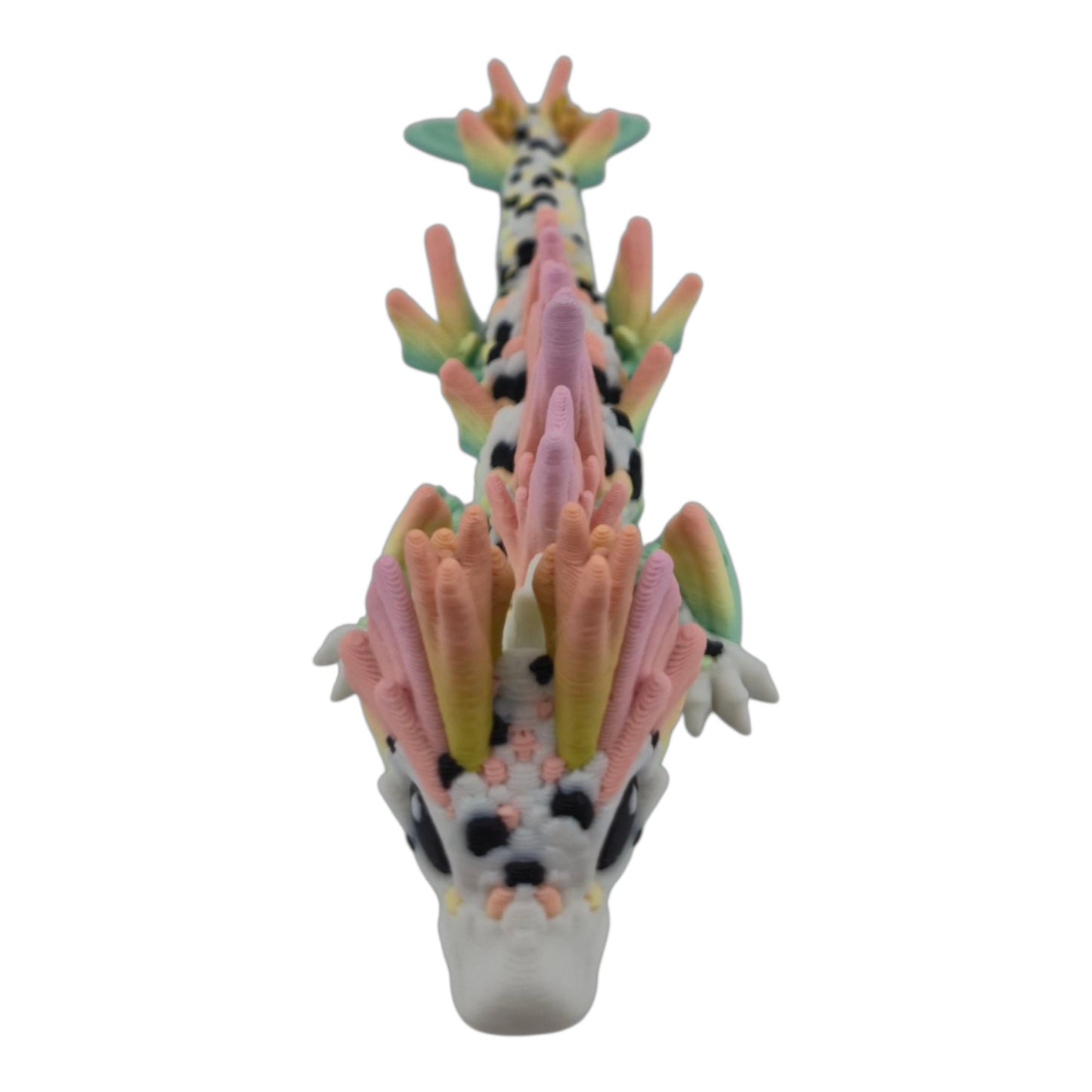 Baby Koi Dragon – 6" Articulated Fantasy Figure | 3D Printed Collectible | Japanese-Inspired Desk & Shelf Decor