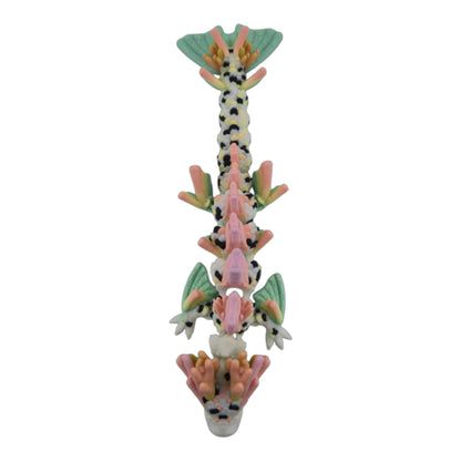 Baby Koi Dragon – 6" Articulated Fantasy Figure | 3D Printed Collectible | Japanese-Inspired Desk & Shelf Decor
