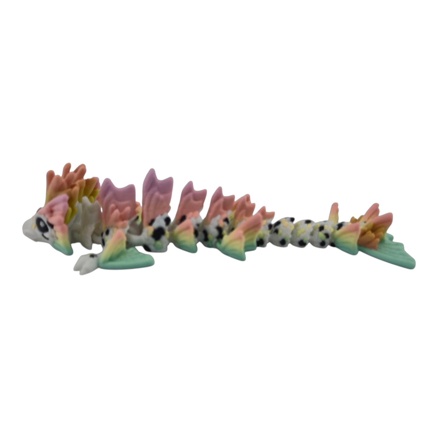 Baby Koi Dragon – 6" Articulated Fantasy Figure | 3D Printed Collectible | Japanese-Inspired Desk & Shelf Decor