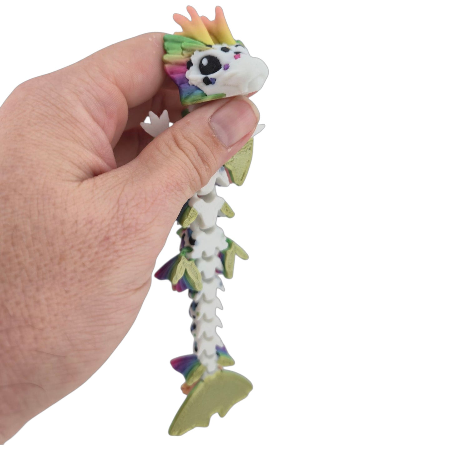 Baby Koi Dragon – 6" Articulated Fantasy Figure | 3D Printed Collectible | Japanese-Inspired Desk & Shelf Decor