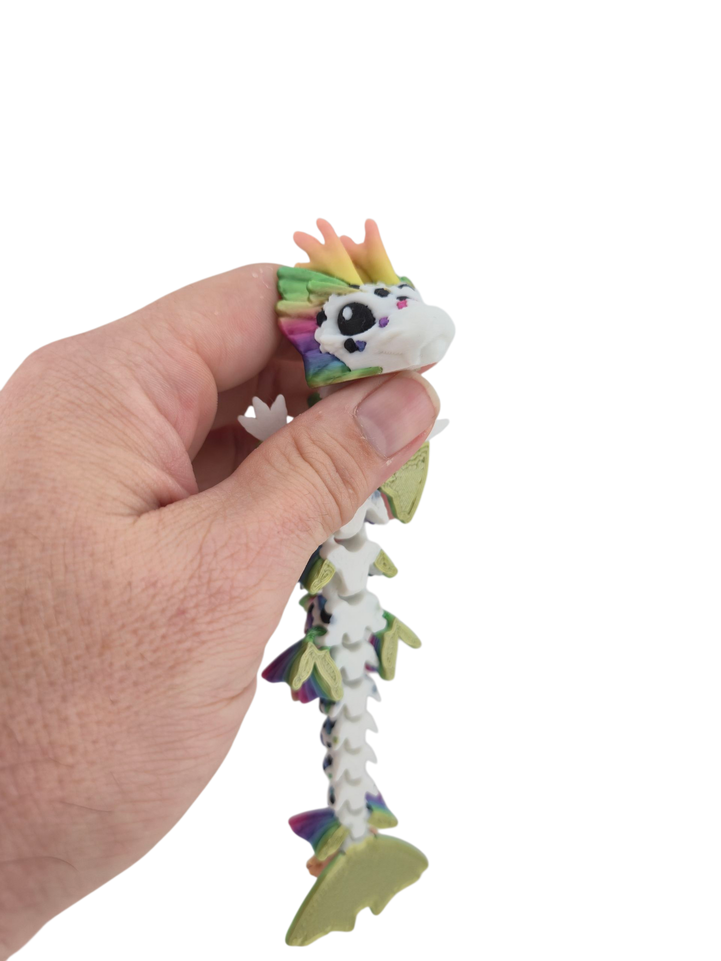 Baby Koi Dragon – 6" Articulated Fantasy Figure | 3D Printed Collectible | Japanese-Inspired Desk & Shelf Decor