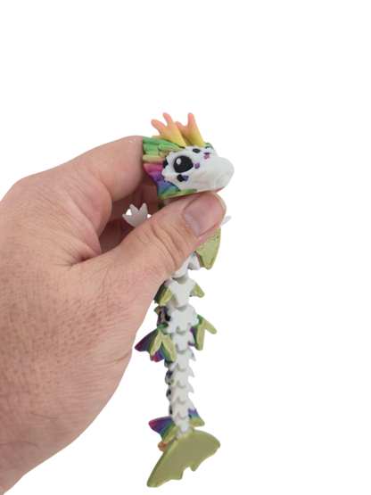 Baby Koi Dragon – 6" Articulated Fantasy Figure | 3D Printed Collectible | Japanese-Inspired Desk & Shelf Decor