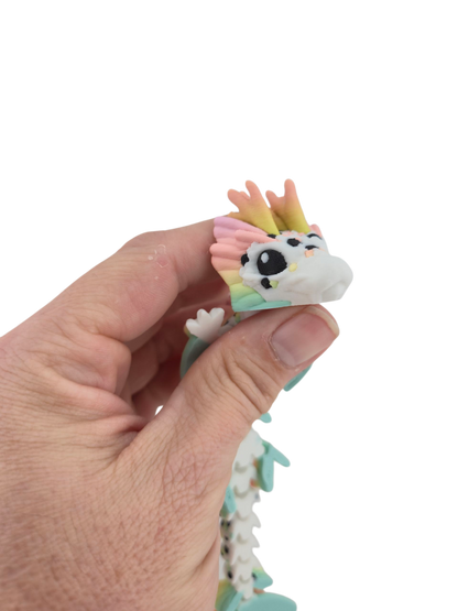 Baby Koi Dragon – 6" Articulated Fantasy Figure | 3D Printed Collectible | Japanese-Inspired Desk & Shelf Decor
