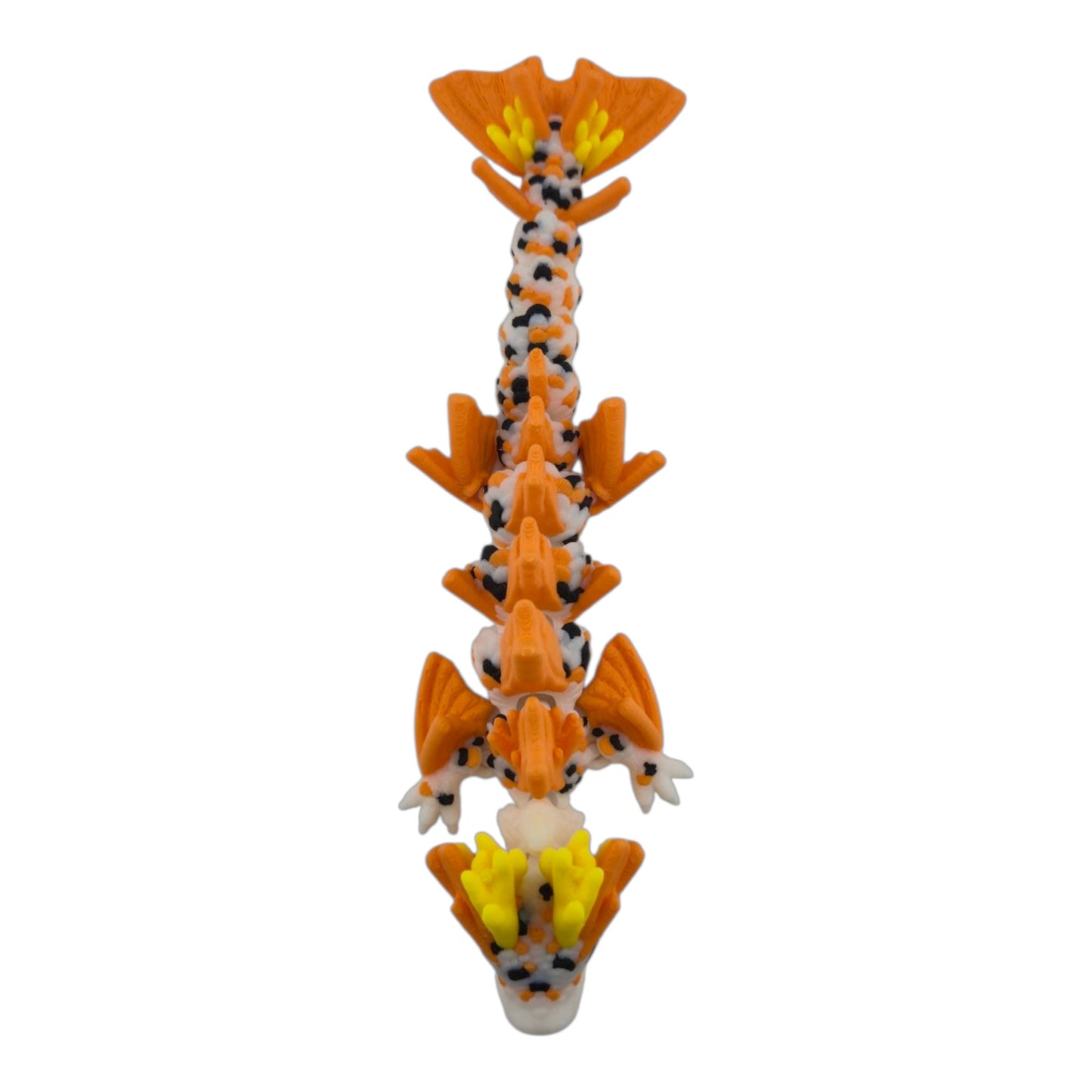 Baby Koi Dragon – 6" Articulated Fantasy Figure | 3D Printed Collectible | Japanese-Inspired Desk & Shelf Decor