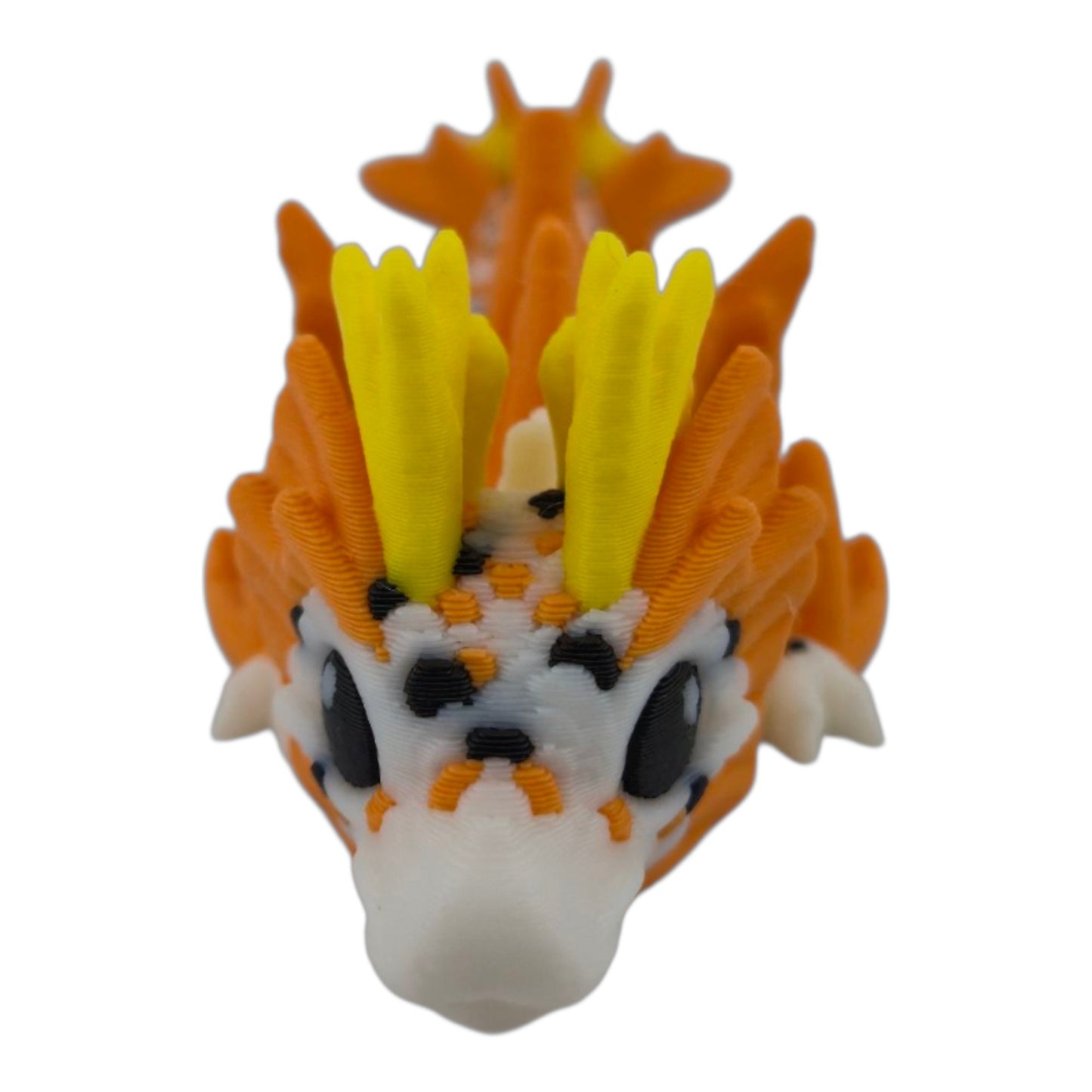 Baby Koi Dragon – 6" Articulated Fantasy Figure | 3D Printed Collectible | Japanese-Inspired Desk & Shelf Decor