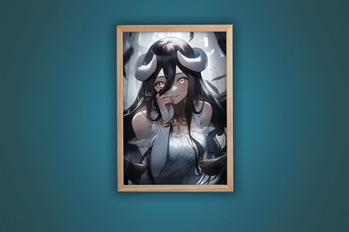 Horned Goddess, 11x17 Inches, Art Print, Anime Poster, Waifu