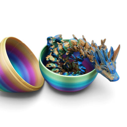 Mystery Dragon Eggs - Articulated Dragons - 3 Different Eggs - 8 Different Dragons - ~12 Inches