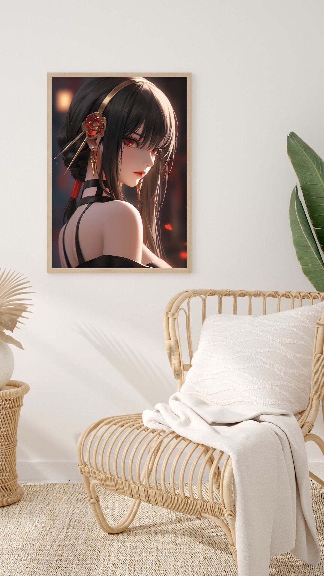 Assassin's Blush, Art Print, Anime Poster, Waifu, Anime Print