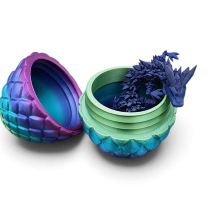 Mystery Dragon Eggs - Articulated Dragons - 3 Different Eggs - 8 Different Dragons - ~12 Inches