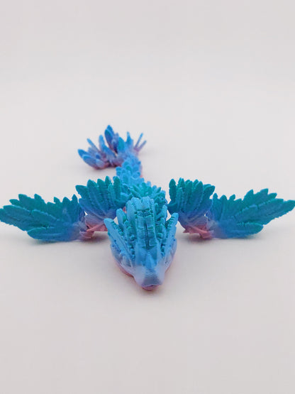 Articulated Feather Sprite Dragon With Wings - Flexible Sensory Fidget Toy - Unique Gift
