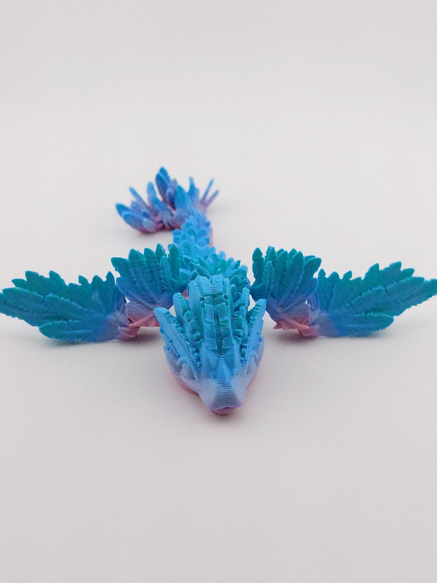Articulated Feather Sprite Dragon With Wings - Flexible Sensory Fidget Toy - Unique Gift