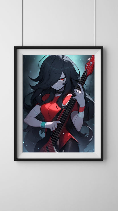 The Nocturne Songstress Art Print Wall Decor