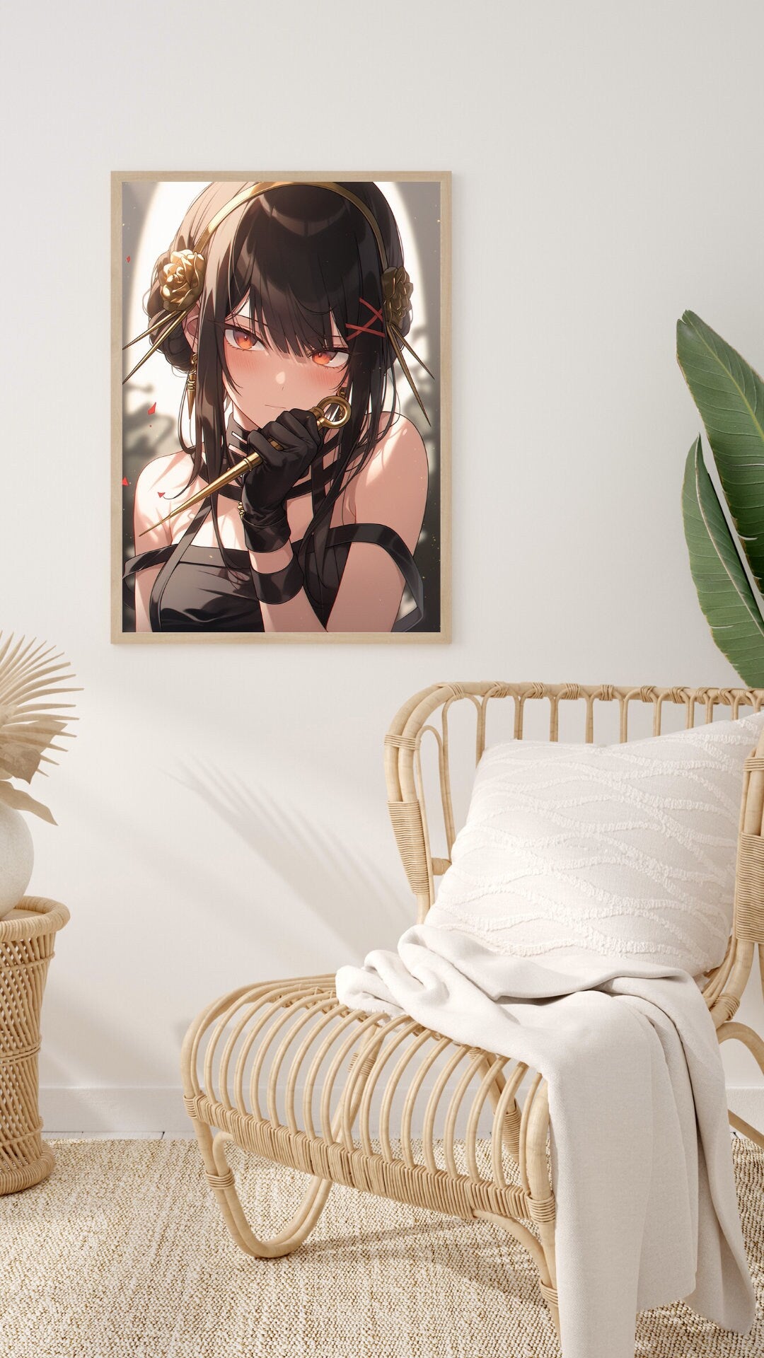 Assassin's Blush, Art Print, Anime Poster, Waifu, Anime Print