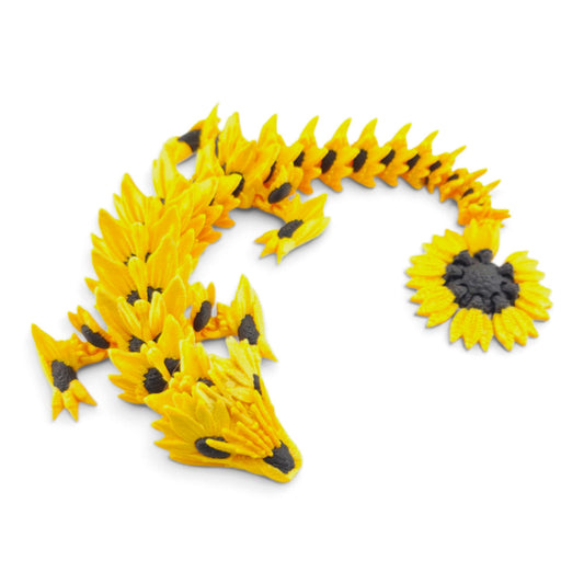 Sunflower Dragon - 3D Printed Collectible