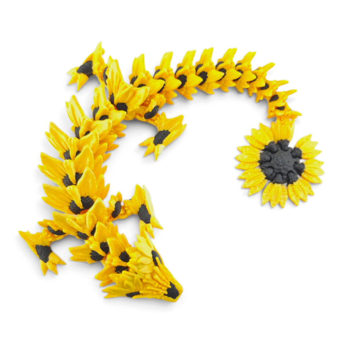 Sunflower Dragon - 3D Printed Collectible