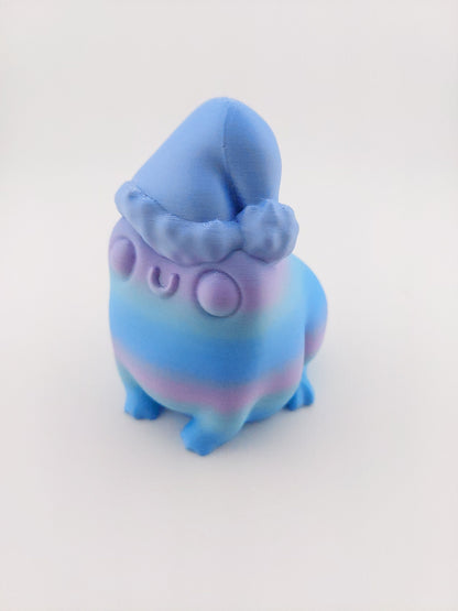 1 Christmas Frog Butt - 3D Printed Figure Fantasy Creature - Authorized Seller