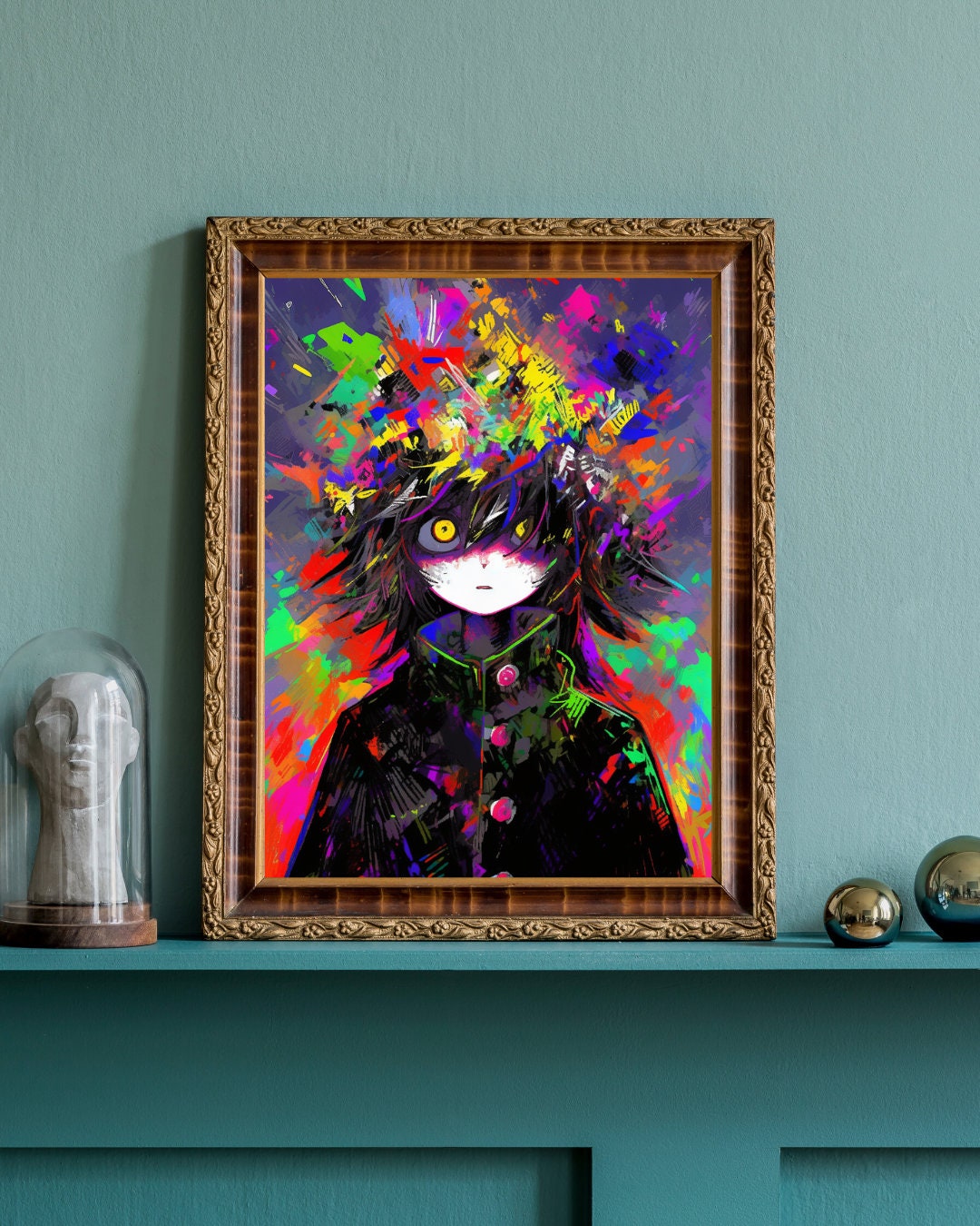 Chaos Spectrum: The Vibrant Anarchy Art Print