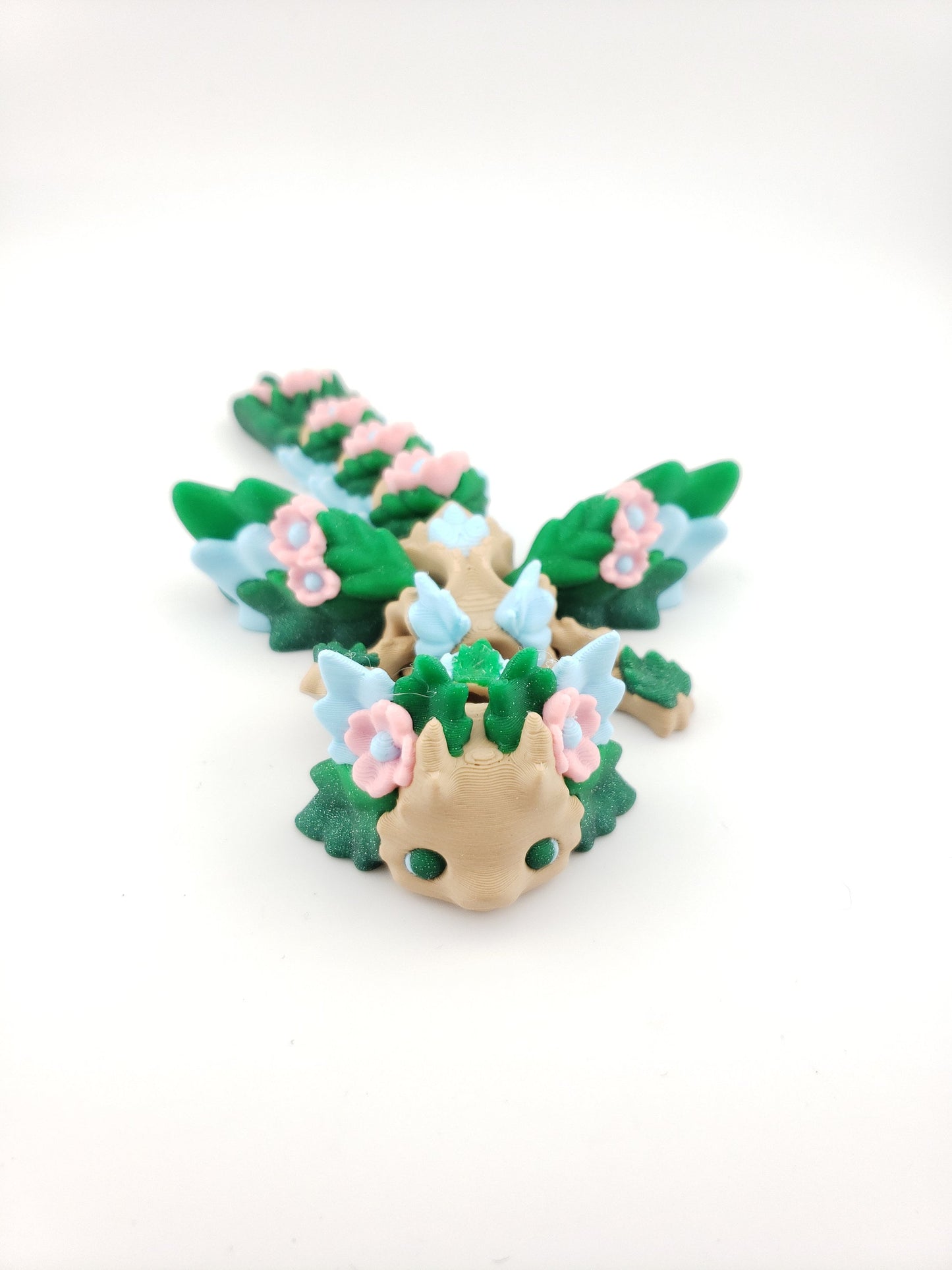 Articulated Cute Flexi Custom Kosha Dragon - 3D Printed Fidget Fantasy - Authorized Seller - Articulated Desk Buddy