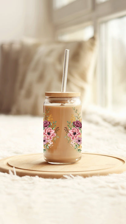 Mom Floral Tumbler Flower Mug, Perfect Babyshower Gift, Special Presents for Her, Unique Party Favor & Heartfelt Mother’s Day Tribute