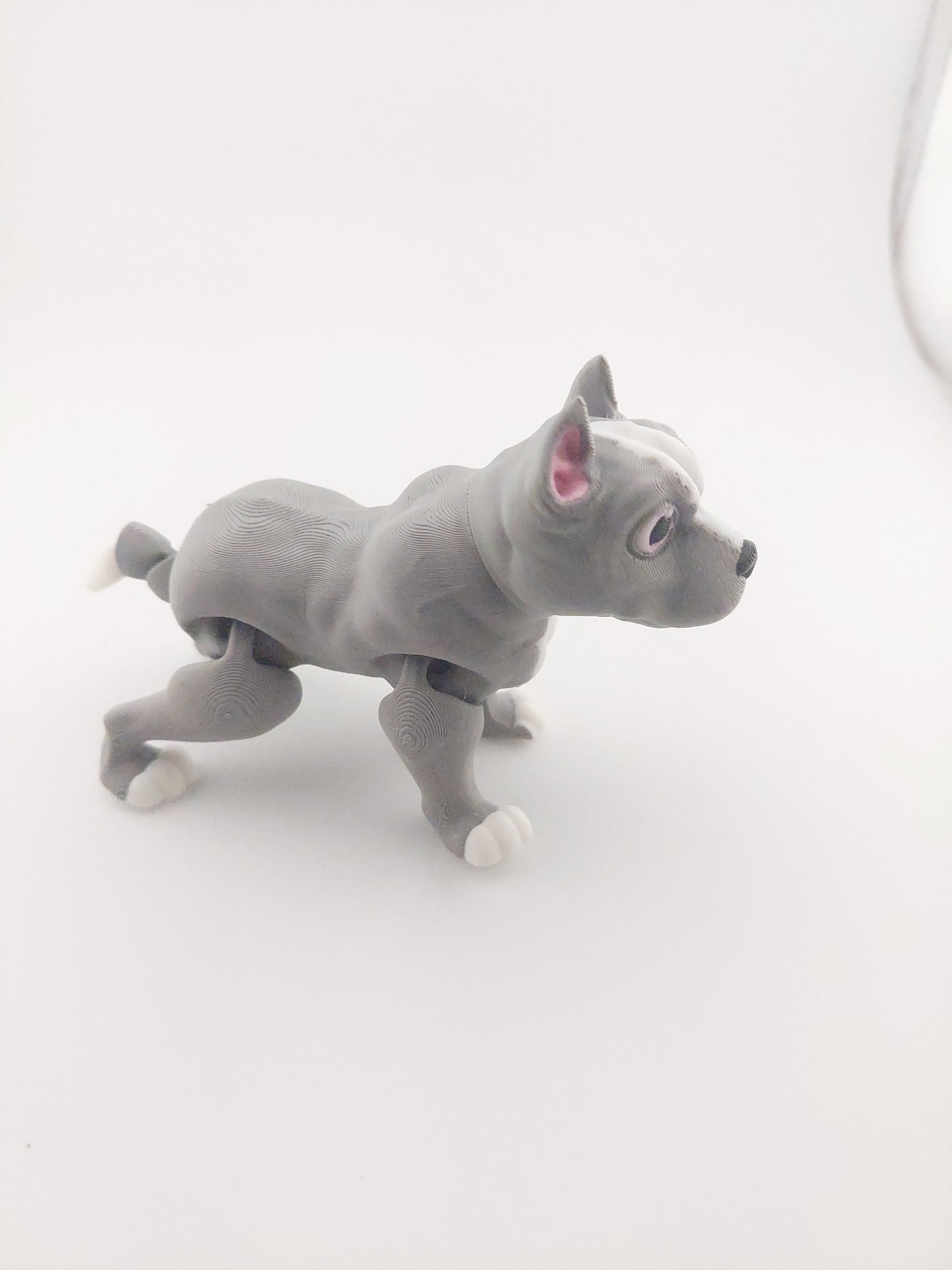 Flexi Pitbull - 3D Printed Fidget Fantasy Creature - Authorized Seller - Articulated Toy Figure