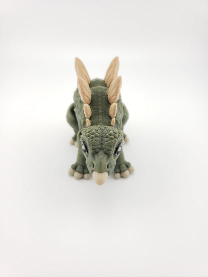 Flexi Dinosaur - 3D Printed Fidget Fantasy Creature - Authorized Seller - Articulated Toy Figure