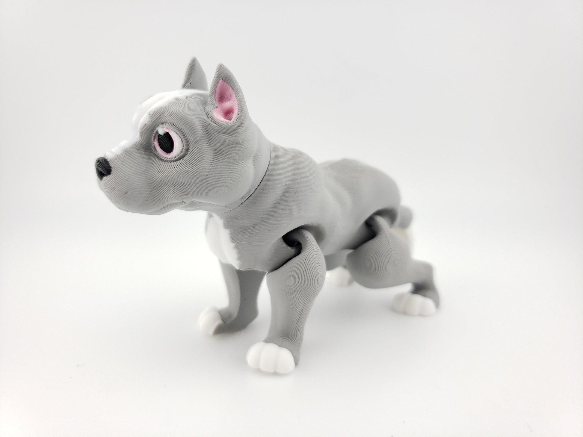 Flexi Pitbull - 3D Printed Fidget Fantasy Creature - Authorized Seller - Articulated Toy Figure