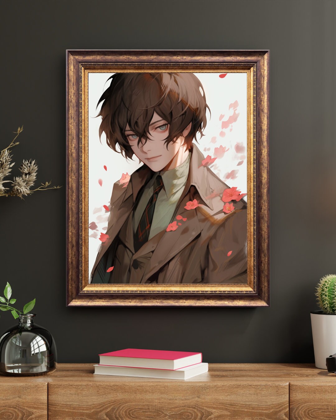 Whispers of the Wandering Poet: A Tribute to Modernist Sensibilities, Art Print, Anime Poster, Husbando Wall Decor