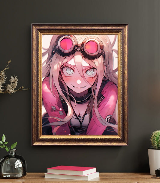 The Ultimate Inventor Blushing, 11x17 Inches, Art Print, Anime Poster, Waifu