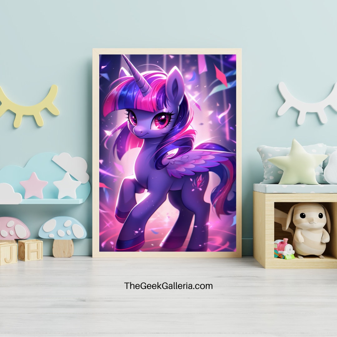 Magical Librarian: Starry-Eyed Pony Art Print