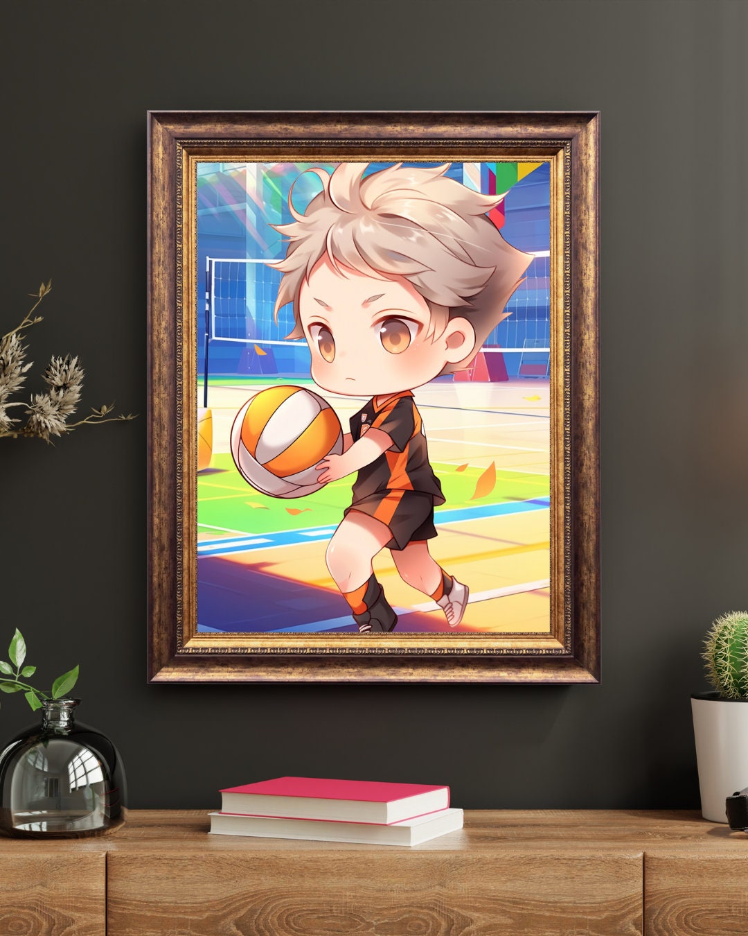 Set to Score: Chibi Volleyball Player Art Print