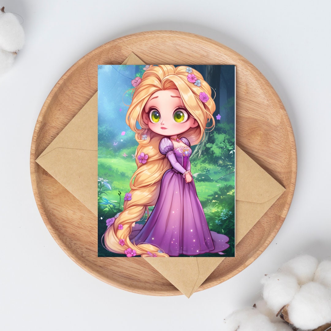 Inquisitive Chibi Princess Art Print - Frame Not Included