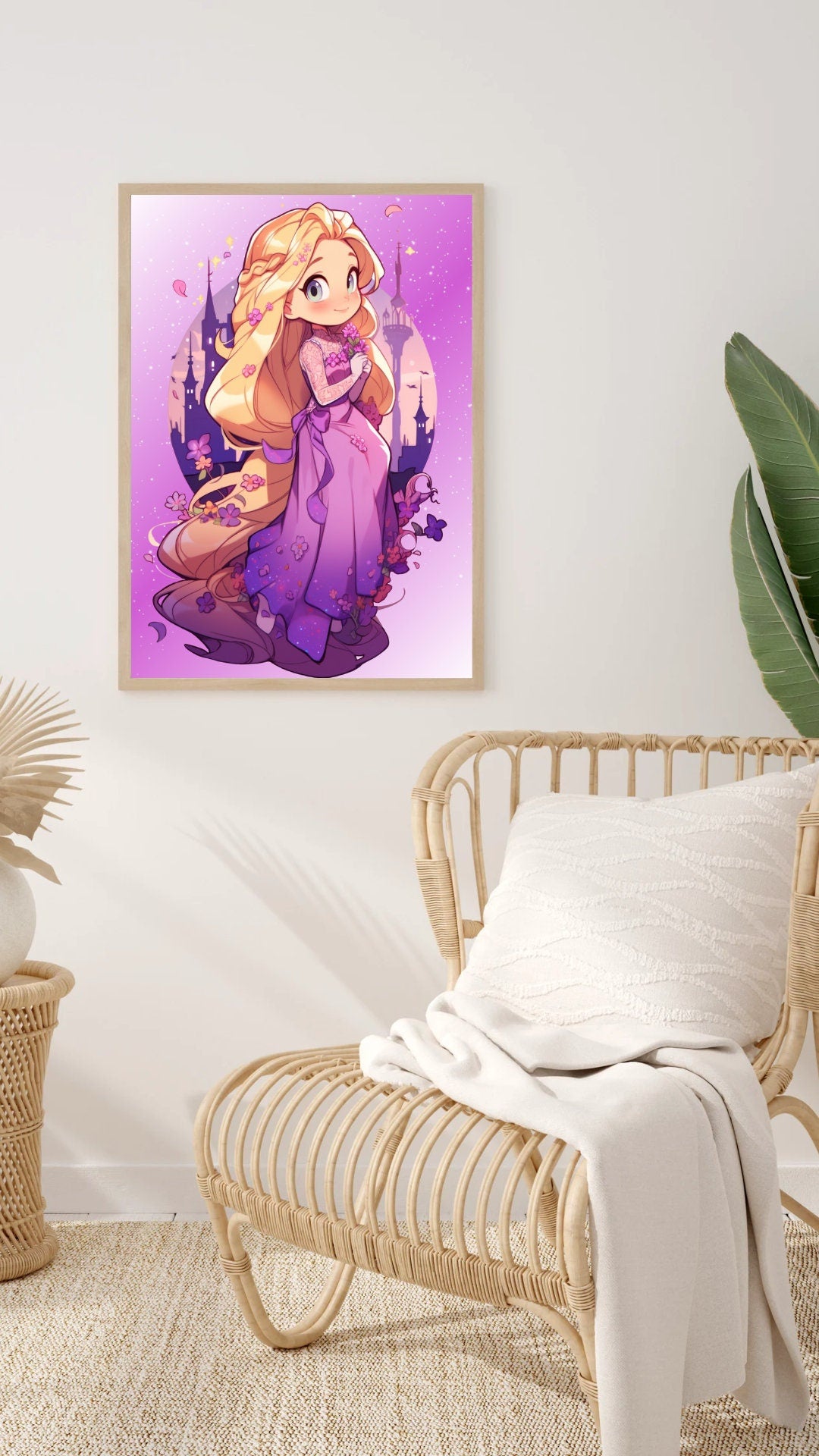 Castle Bound Chibi Princess Art Print - Frame Not Included