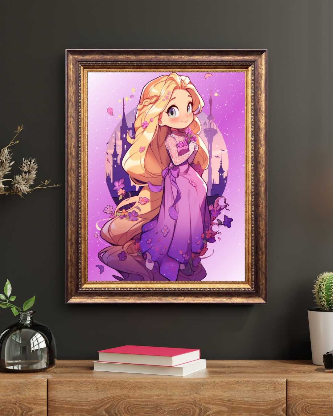 Castle Bound Chibi Princess Art Print - Frame Not Included