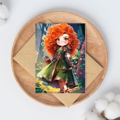 Highland Archer: Chibi Warrior Princess Art Print