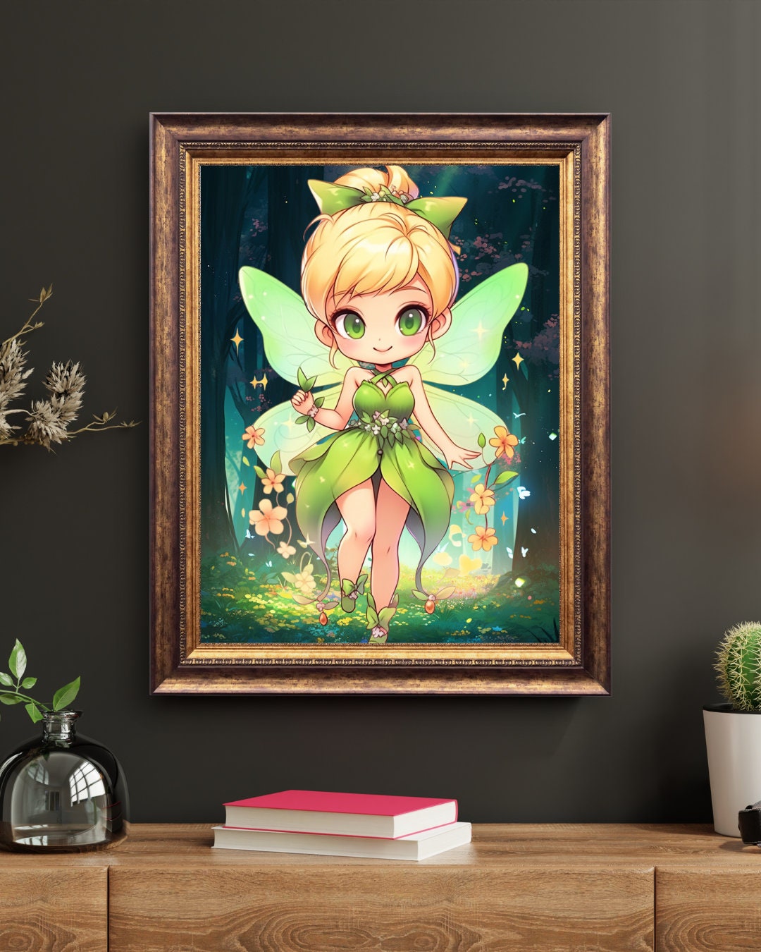 Pixie Dust Magic: Chibi Fairy Art Print - Wall Decor Poster